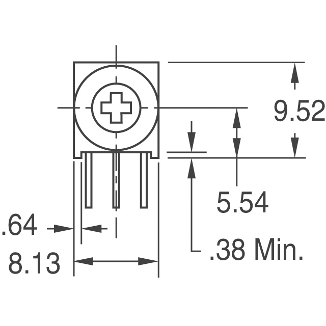 3339W-1-202 Bourns Inc.  Trimmer Potentiometers